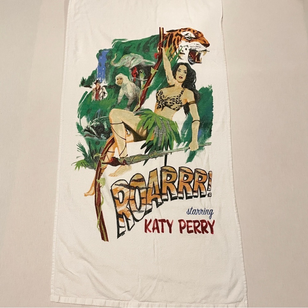 Katy Perry Roar Official Tour Beach Towel Jungle Movie Poster Graphic